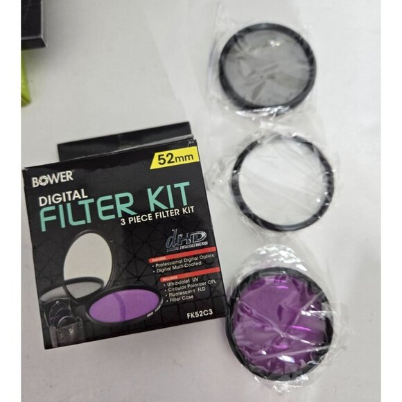 Bower 52mm Digital Filter Kit 3 Piece: UV CPL FLD Filters w/ Pouch - Picture 6 of 11